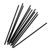 Plastic Straw – Slim Black 7.75″ “Collins”
