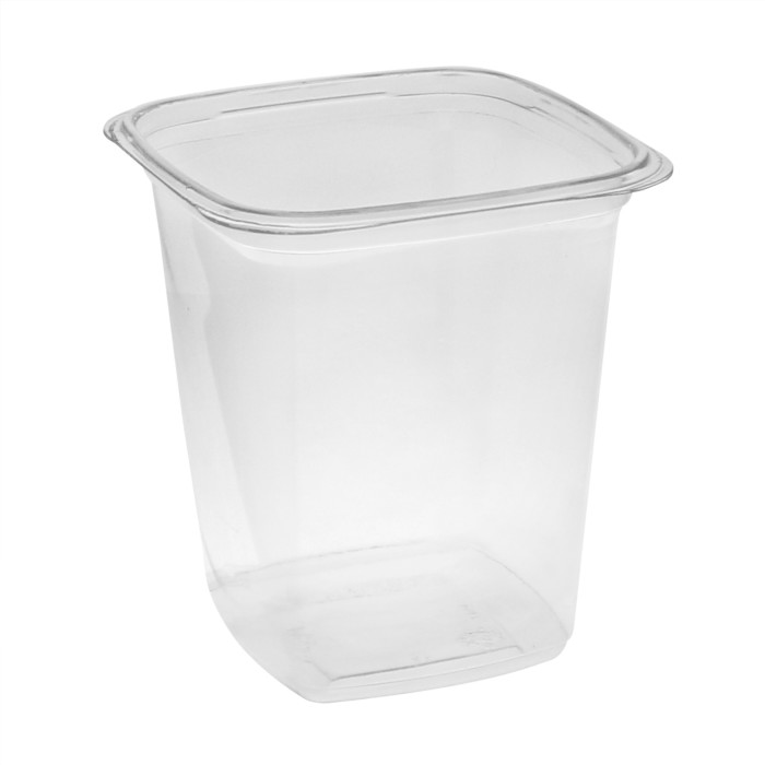 Clear 32 oz. Plastic Round Deli Container - 500/Case - Win Depot