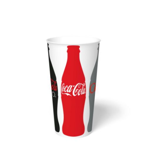 16oz Paper Cold Cups - Coca Cola (90mm) - 1,000 ct
