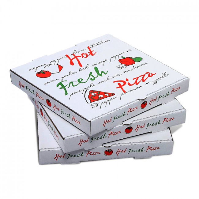 18 White Pizza Boxes x50